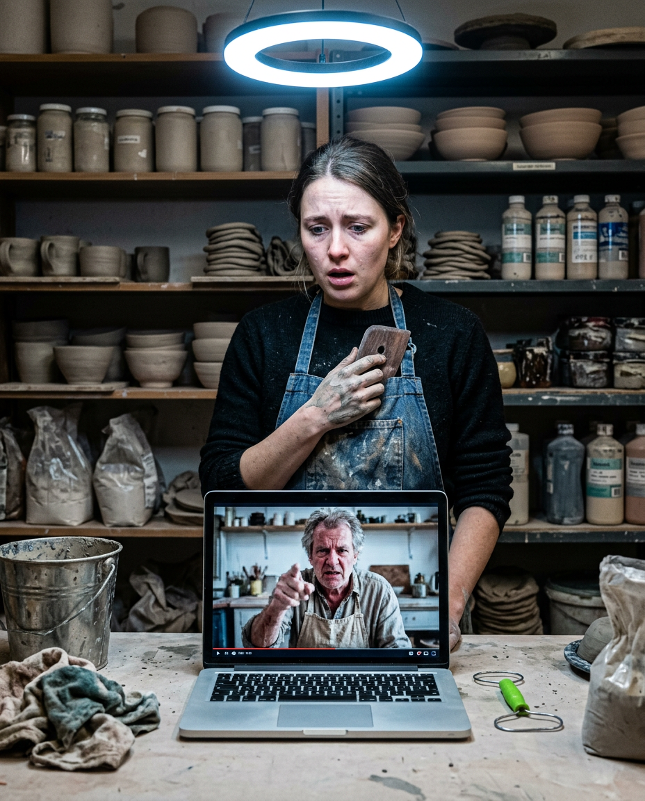 During the Annual Ceramic Guild Live Stream, My Master Mentor Accused Me of Industrial Espionage—Until I Placed My USPTO Patent on His Demonstration Table
